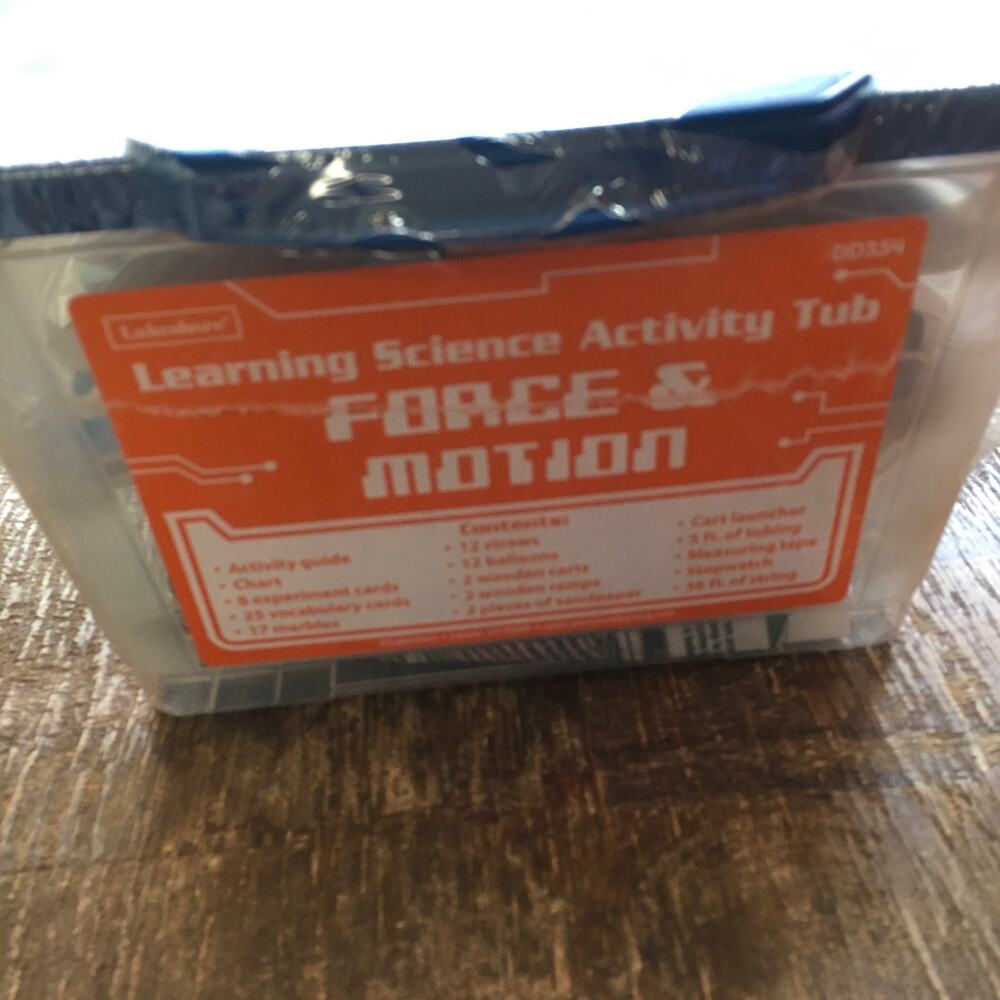 NEW Lakeshore Force & Motion Activity Tub Learning STEM Science Kit Ages 9+ - Picture 3 of 5